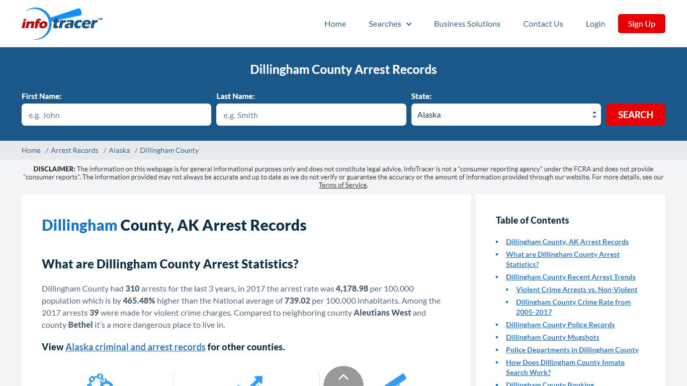 Dillingham County, AK Arrests, Mugshots & Jail Records - InfoTracer